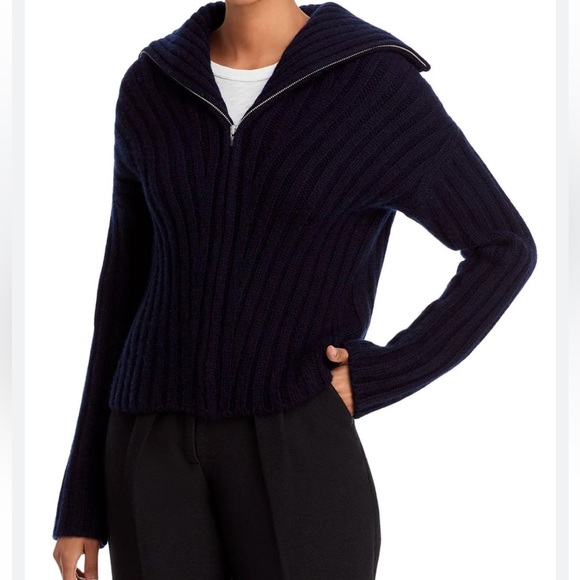 Vince Rib Transfer Zip Up - Picture 11 of 15